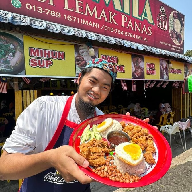Manmila Nasi Lemak Panas 1 manmila nasi lemak panas